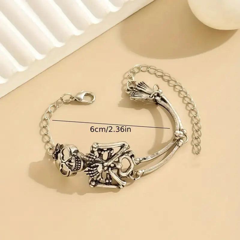 Bracelet humain à crâne exagéré Mode Halloween Bijoux pour la main - EX-STOCK Canada