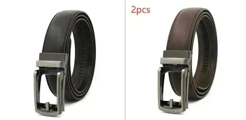 Fake Needle Belt Automatic Buckle Men Cowhide - EX-STOCK Canada