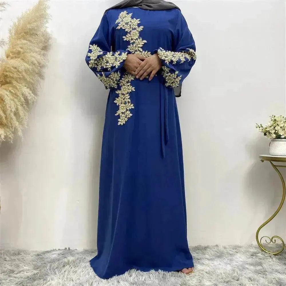 Vestito Arabo da Donna con Pizzo e Perline alla Moda - EX-STOCK Canada