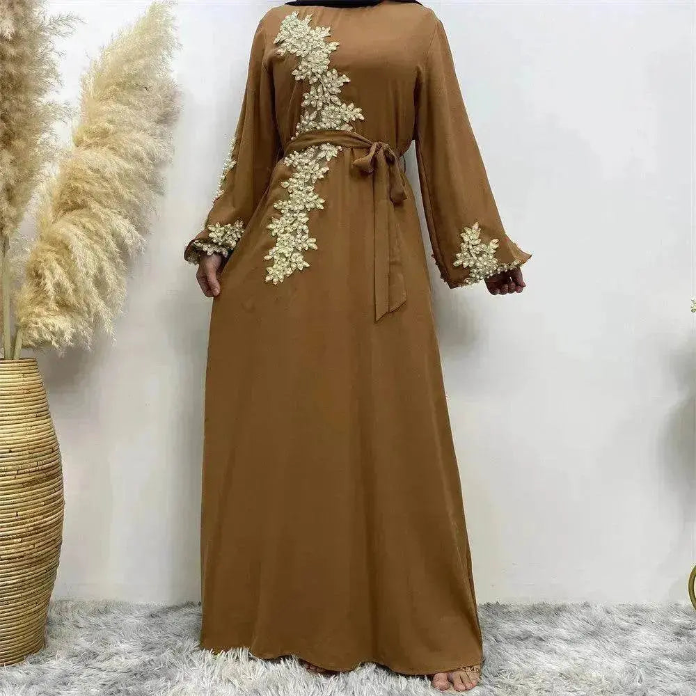 Fashion Lace Beaded Arab Dress Women - EX-STOCK Canada