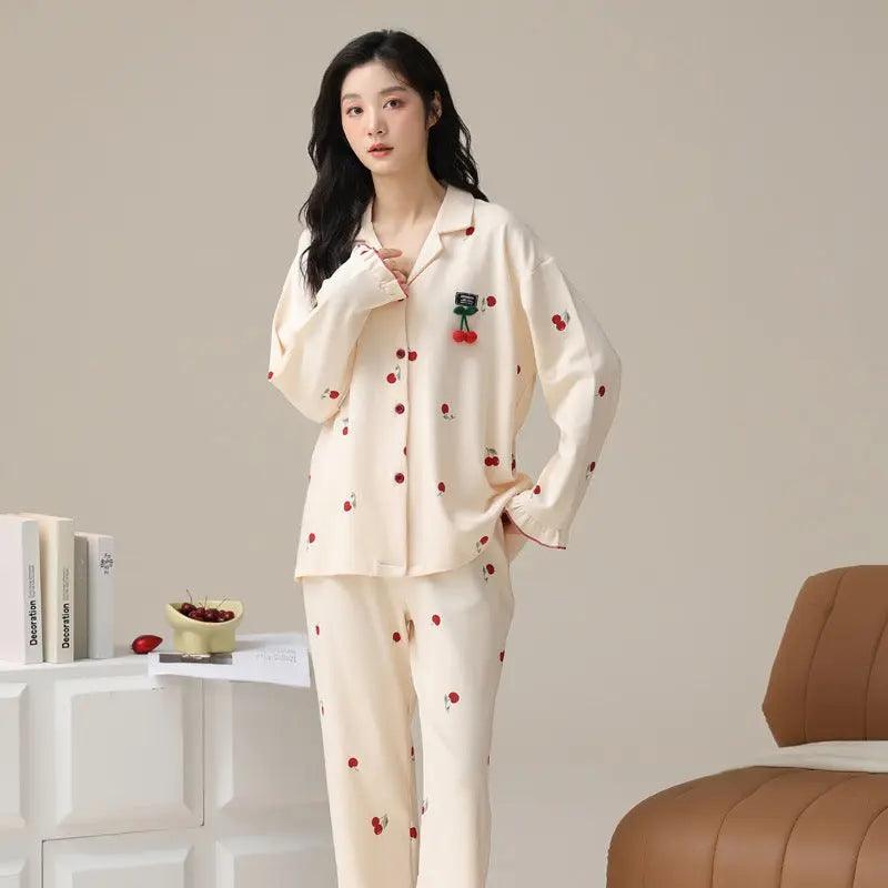 Pigiama da donna alla moda in cotone personalizzato a doppio lato - EX-STOCK Canada