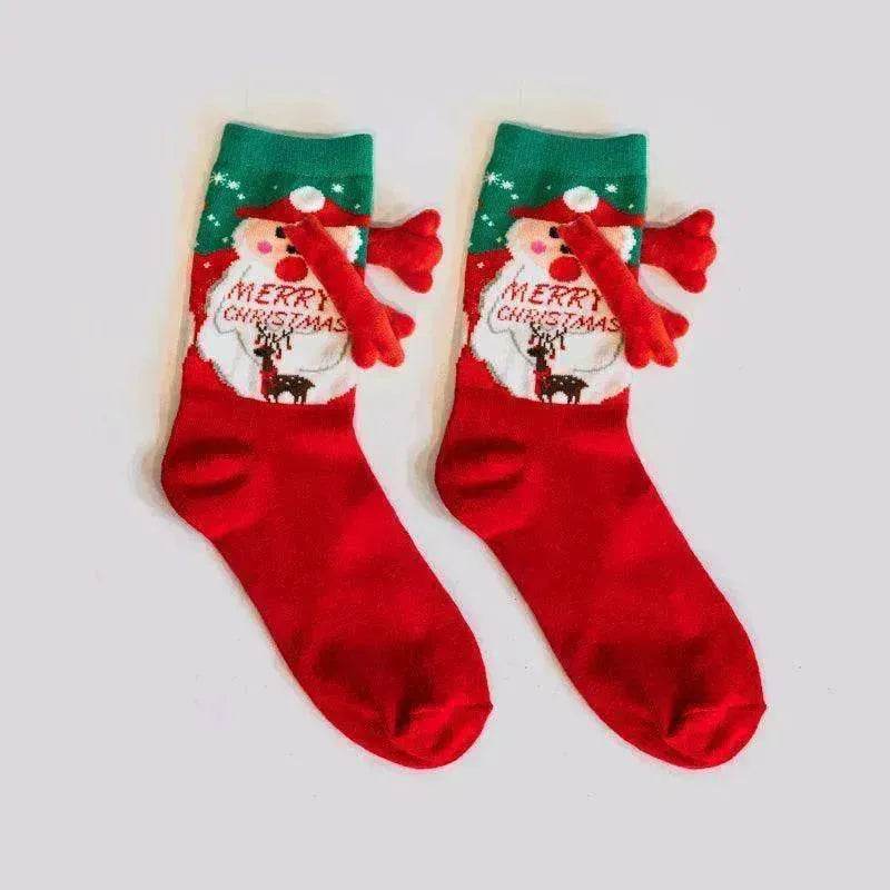 Fashion Simple Magnetic Christmas Socks For Men And Women - EX-STOCK Canada