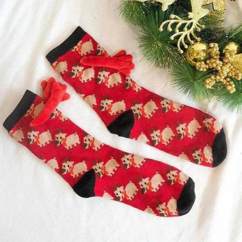 Fashion Simple Magnetic Christmas Socks For Men And Women - EX-STOCK Canada