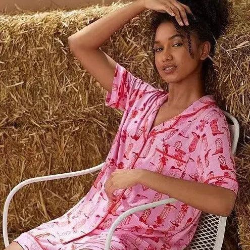 Fashion Striped Casual Two-piece Suit Pajamas For Women - EX-STOCK Canada