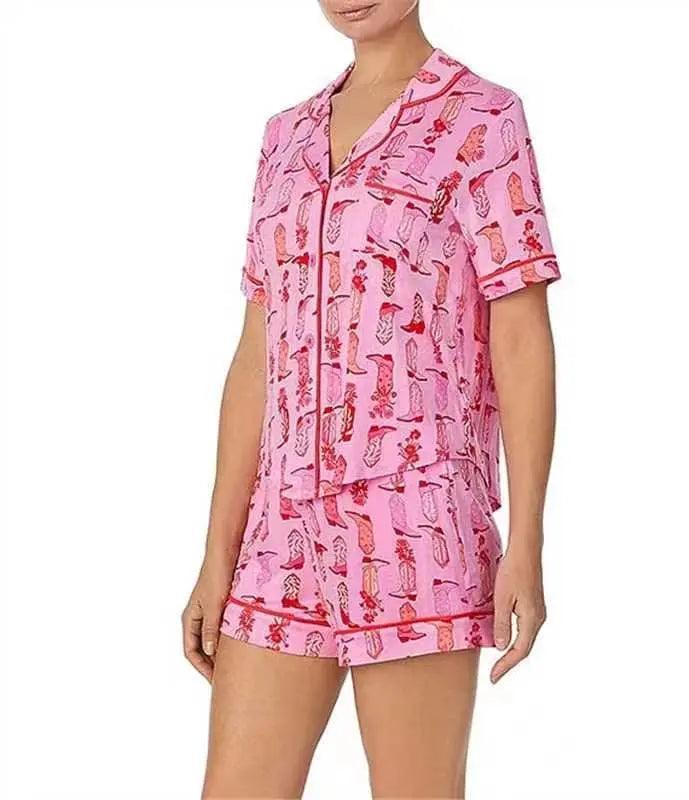 Fashion Striped Casual Two-piece Suit Pajamas For Women - EX-STOCK Canada