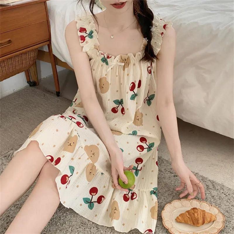 Fashion Suspender Skirt Pajamas For Women - EX-STOCK Canada
