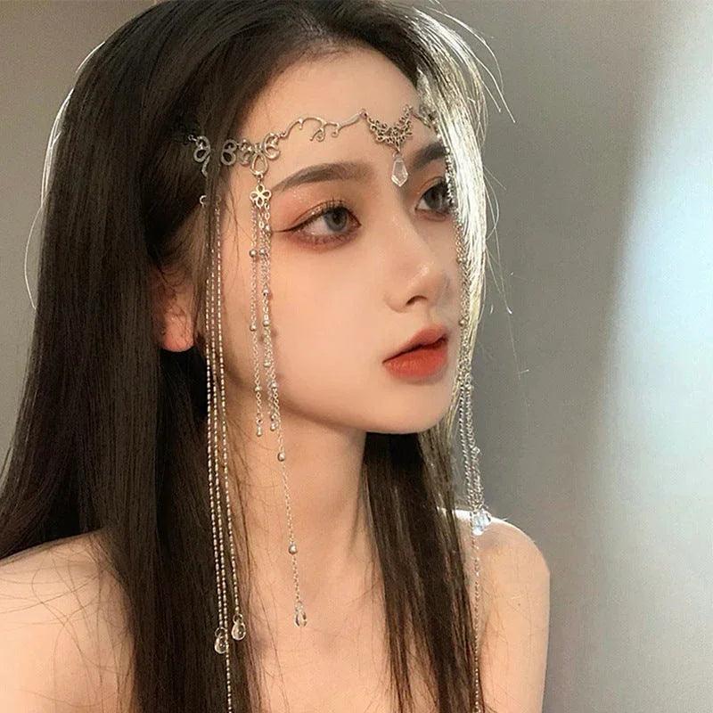 Fashion Water Drop Long Tassel Hairpin EX-STOCK Canada