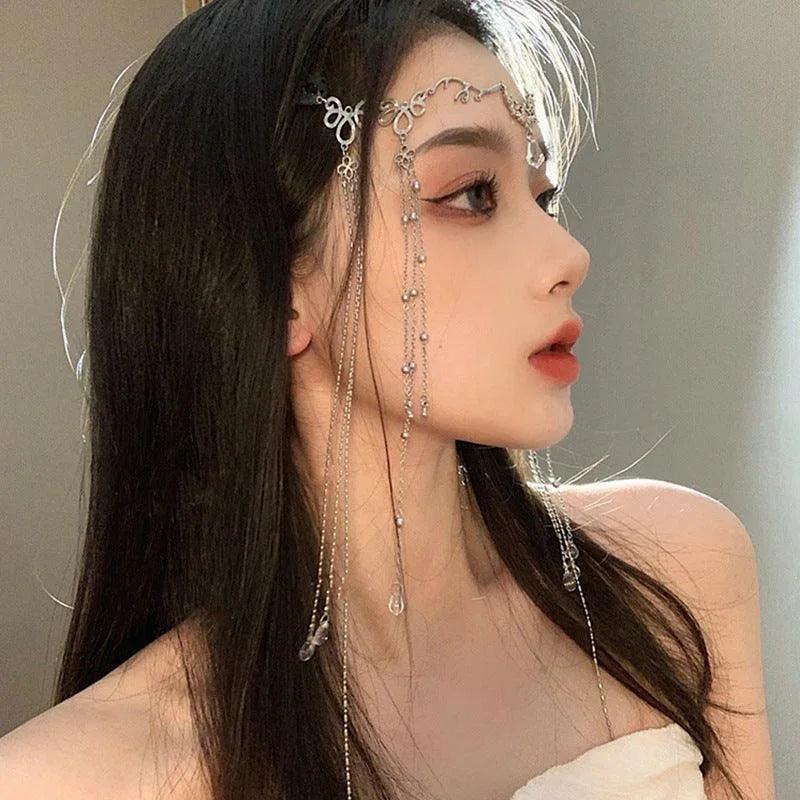 Fashion Water Drop Long Tassel Hairpin EX-STOCK Canada