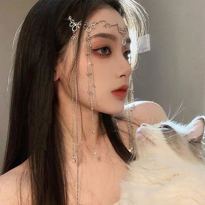 Horquilla de pelo larga con borla y gota de modaEX-STOCK Canada