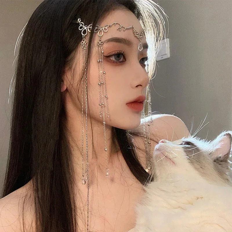 Fashion Water Drop Long Tassel Hairpin EX-STOCK Canada
