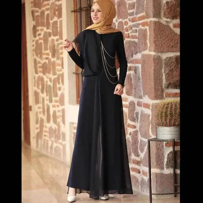 Tuta semplice a tinta unita alla moda per donne arabe - EX-STOCK Canada