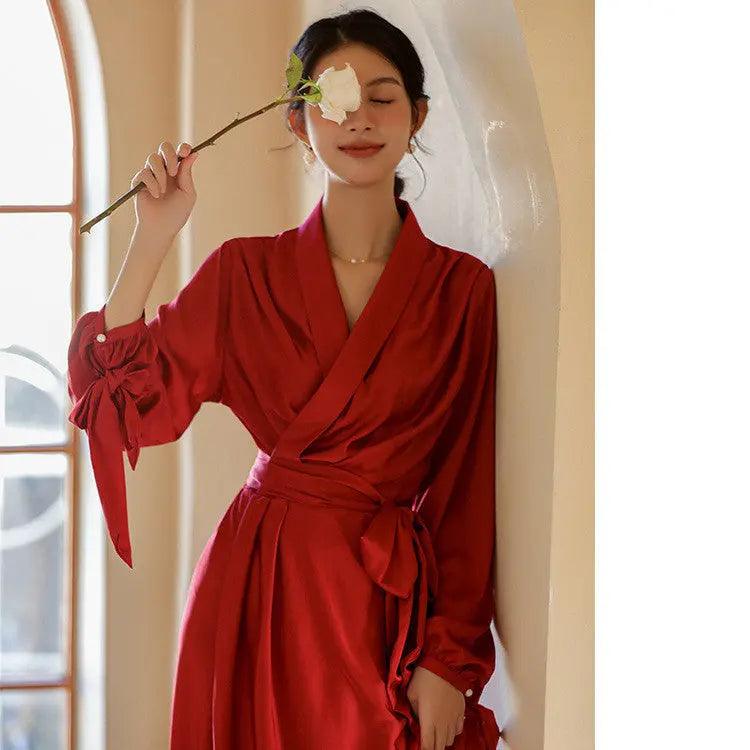 Fashionable Breathable Ice Silk Pajamas For Women - EX-STOCK Canada