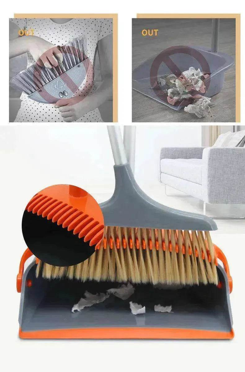 Fashionable Foldable Broom-Dustpan Set: House Helper - EX-STOCK Canada