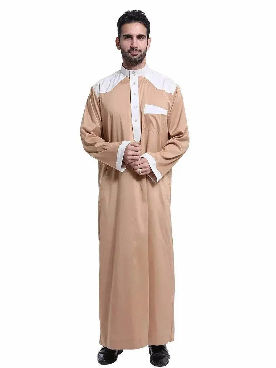 Fashionable and Elegant Arab Dubai Middle East Men's Robe Moroccan Men's Jalabiya - EX-STOCK Canada