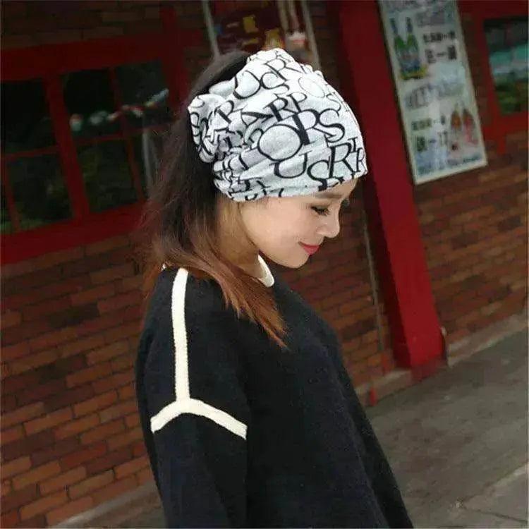 Damenbaumwollbuchstaben Turban-Einschränkungsmodenhut - EX-STOCK Canada