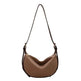 Female's Fashionable Moon Shape Underarm Solid Color Small Shoulder Bag - EX-STOCK Canada