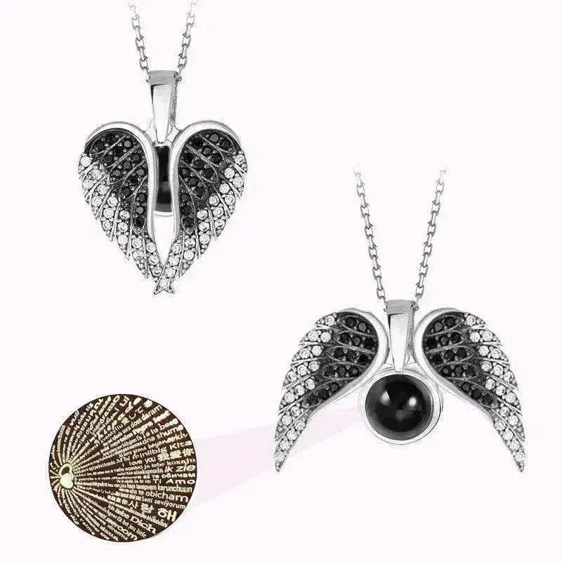 Female's Love Angel Wings Necklace - EX-STOCK Canada