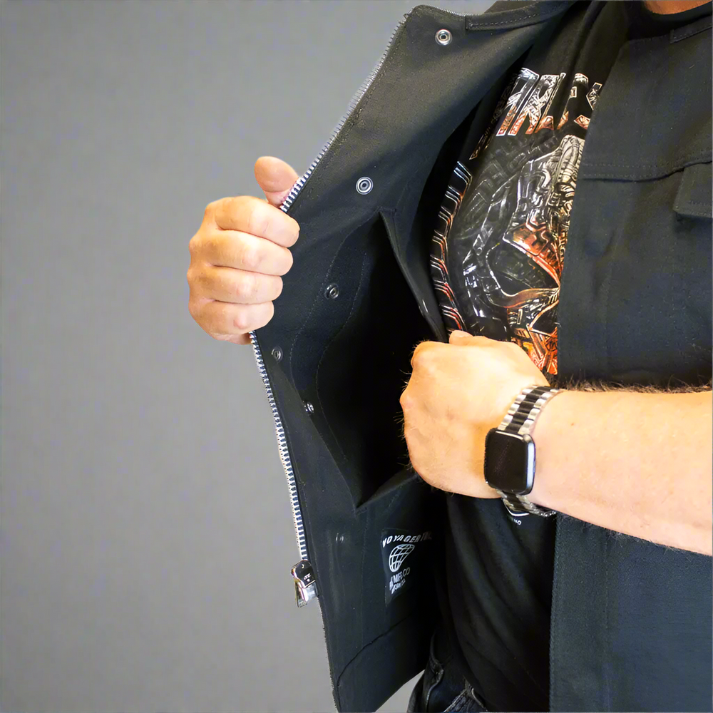 First MFG Co. Men's Motorcycle Twill Vest EX-STOCK Canada