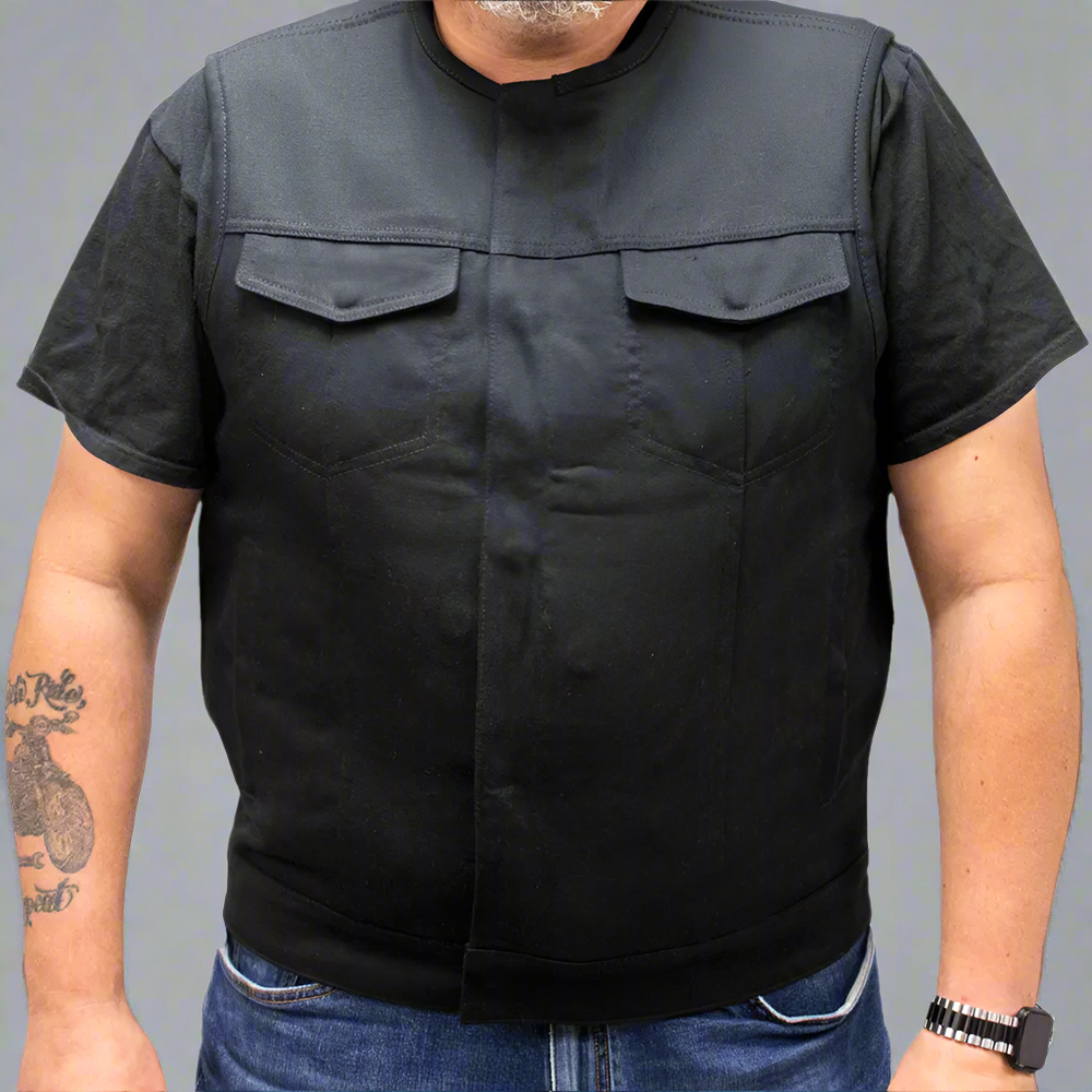 First MFG Co. Men's Motorcycle Twill Vest EX-STOCK Canada