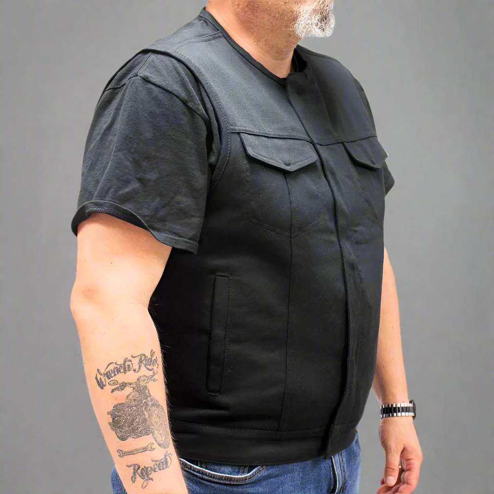 First MFG Co. Men's Motorcycle Twill Vest EX-STOCK Canada