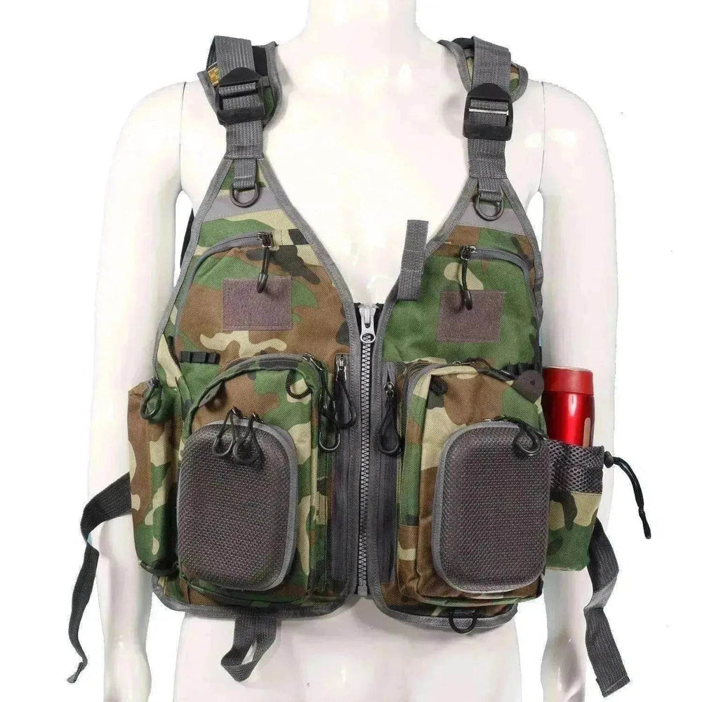 Fishing Outdoor Sport Flying Men Respiratory Jacket Safety Vest Survival Utility Vest - EX-STOCK Canada
