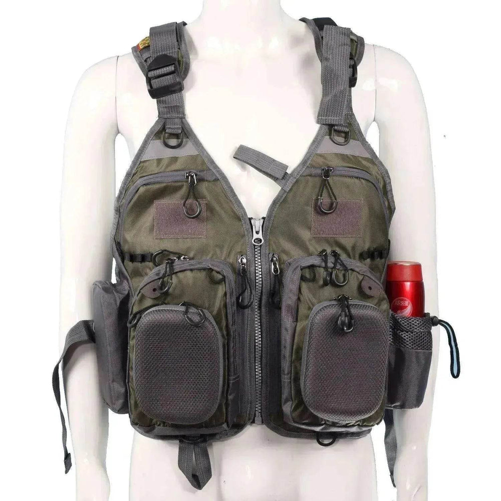Fishing Outdoor Sport Flying Men Respiratory Jacket Safety Vest Survival Utility Vest - EX-STOCK Canada