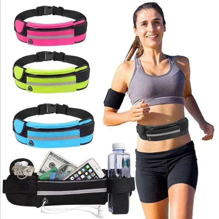 Fitness Waist Bag With Pocket Slim Running Jogging Belt Fanny Pack Bag For Hiking Cycling Workout Sports Gym - EX-STOCK Canada