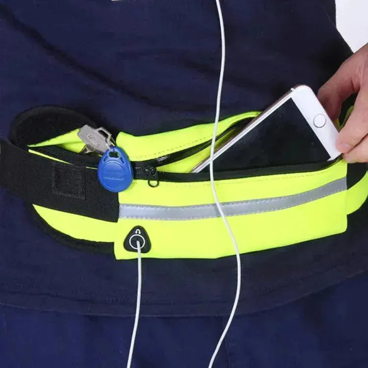 Riñonera de Fitness con Bolsillo, Cinturón Delgado para Correr y Trotar, Bolsa Fanny para Senderismo, Ciclismo, Entrenamiento Deportivo y Gimnasio - EX-STOCK CANADA