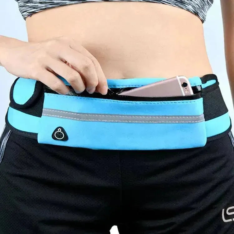 Riñonera de Fitness con Bolsillo, Cinturón Delgado para Correr y Trotar, Bolsa Fanny para Senderismo, Ciclismo, Entrenamiento Deportivo y Gimnasio - EX-STOCK CANADA