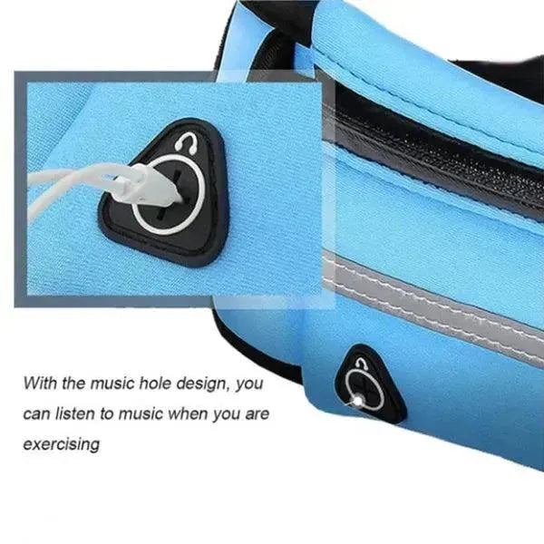 Riñonera de Fitness con Bolsillo, Cinturón Delgado para Correr y Trotar, Bolsa Fanny para Senderismo, Ciclismo, Entrenamiento Deportivo y Gimnasio - EX-STOCK CANADA