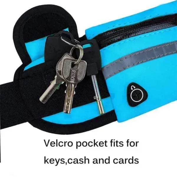 Riñonera de Fitness con Bolsillo, Cinturón Delgado para Correr y Trotar, Bolsa Fanny para Senderismo, Ciclismo, Entrenamiento Deportivo y Gimnasio - EX-STOCK CANADA