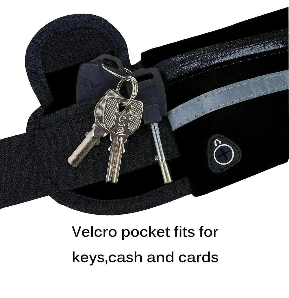Riñonera de Fitness con Bolsillo, Cinturón Delgado para Correr y Trotar, Bolsa Fanny para Senderismo, Ciclismo, Entrenamiento Deportivo y Gimnasio - EX-STOCK CANADA