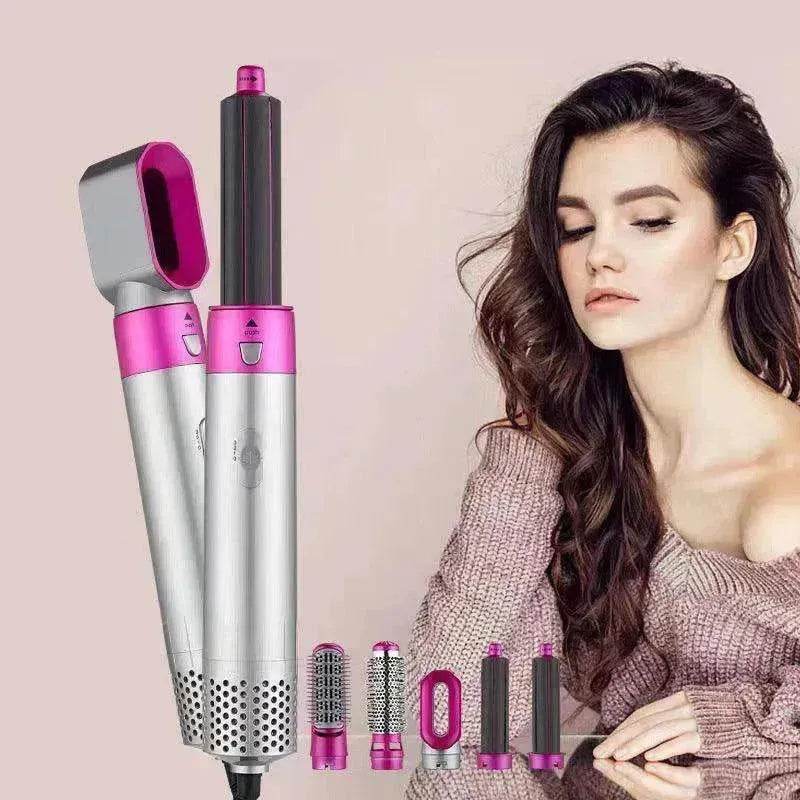 Five-in-one Hot Air Comb Automatic Hair Curler For Curling Or Straightening - EX-STOCK Canada