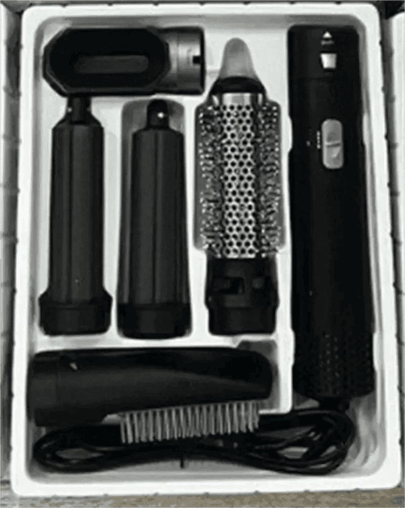 Five-in-one Hot Air Comb Automatic Hair Curler For Curling Or Straightening - EX-STOCK CANADA