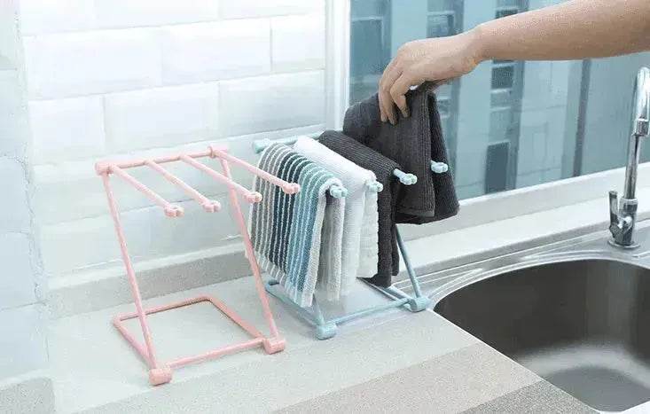 Foldable Dishcloth Shelf Kitchen Accessories Gadget Organizer - EX-STOCK Canada