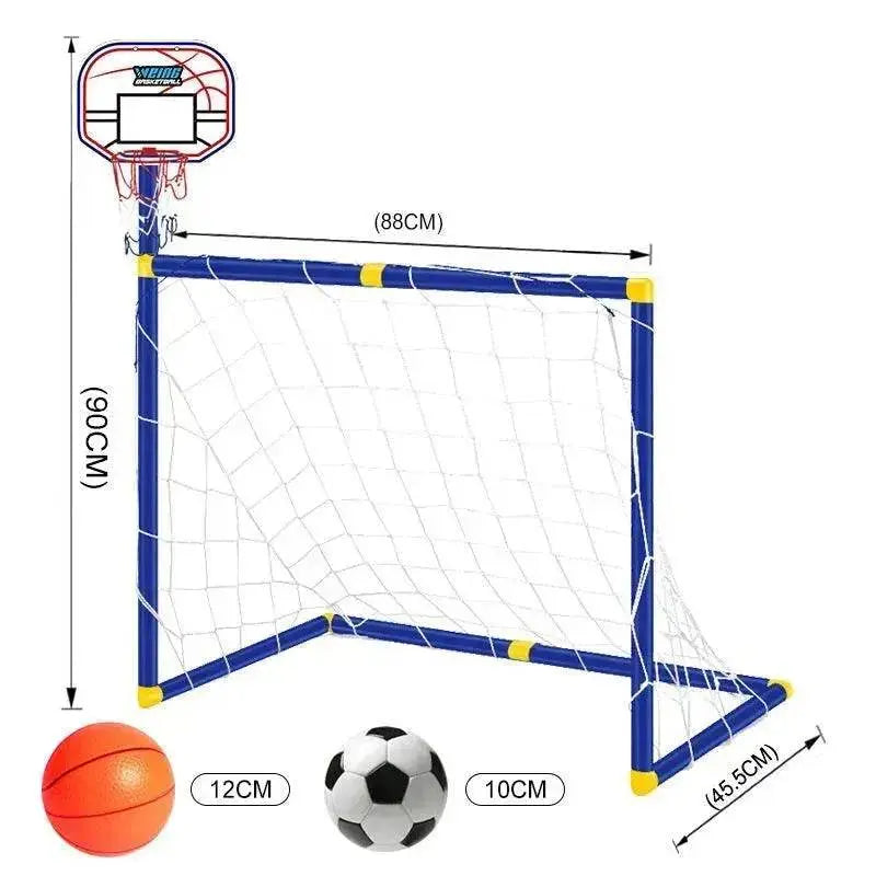 Folding Mini Football Soccer Ball Goal Post Net - EX-STOCK Canada