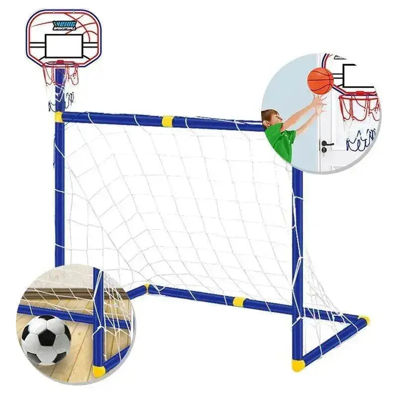Folding Mini Football Soccer Ball Goal Post Net - EX-STOCK Canada