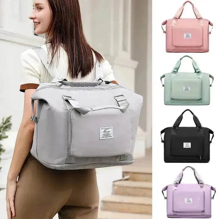 Folding Travel Bags For Backpack Handbag Sholder Bag Gym Fitness Weekender Overnight Women - EX-STOCK Canada