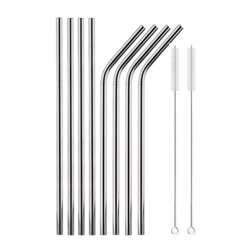 Food Grade 304 Stainless Steel Color Metal Straws EX-STOCK Canada