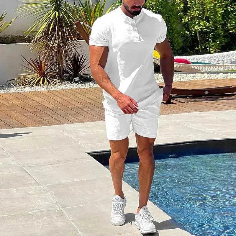 Commercio Estero Uomo Completo a Due Pezzi con Pantaloncini e Maniche Corte - Vendita all'Ingrosso EX-STOCK Canada