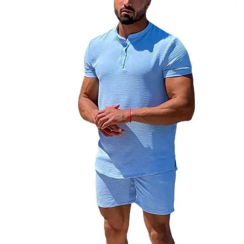 Commercio Estero Uomo Completo a Due Pezzi con Pantaloncini e Maniche Corte - Vendita all'Ingrosso EX-STOCK Canada