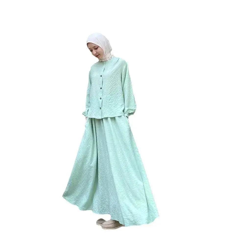 Commercio Estero Abbigliamento Femminile Arabo Nuova Moda Completo Gonna a Maniche Lunghe Set di Due Pezzi. EX-STOCK Canada