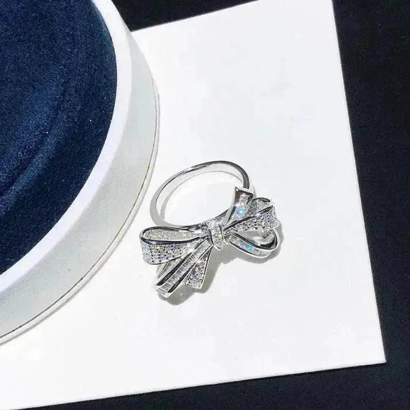 Voller Diamant Bogen Ring Damen Mode Persönlichkeit - EX-STOCK Canada