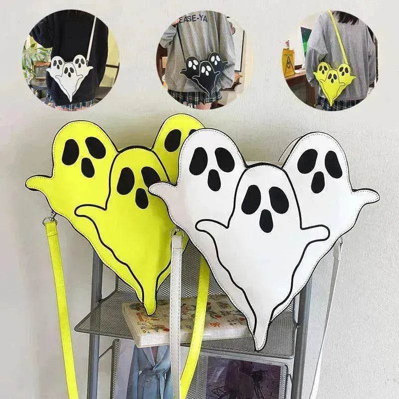 Funny 3D Ghost Cartoon Shoulder Bag: Cute Halloween Crossbody - EX-STOCK Canada