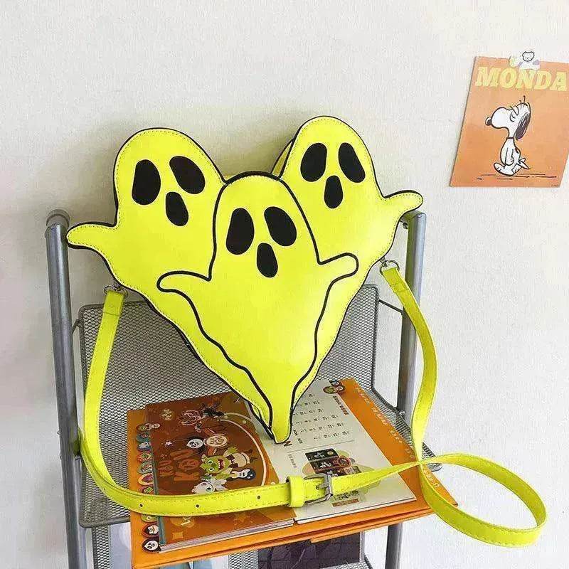Funny 3D Ghost Cartoon Shoulder Bag: Cute Halloween Crossbody - EX-STOCK Canada