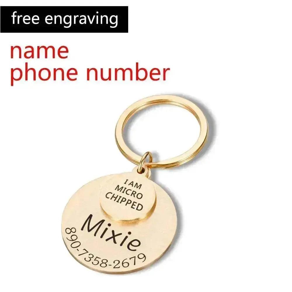 Funny Personalized POD Collar Pet ID Tag Keychain - EX-STOCK Canada