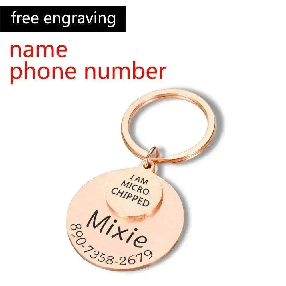 Funny Personalized POD Collar Pet ID Tag Keychain - EX-STOCK Canada