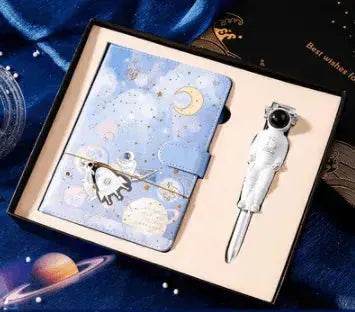 Galaxy Dream Coloring Page Notebook Cute Cartoon Astronaut - EX-STOCK Canada