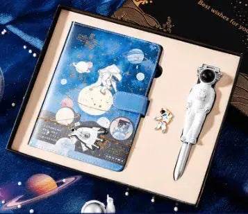 Galaxy Dream Coloring Page Notebook Cute Cartoon Astronaut - EX-STOCK Canada