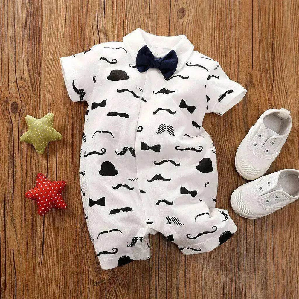 Gentleman's Baby Clothes, Long-sleeved Baby Clothes, Gentleman's Romper - EX-STOCK Canada